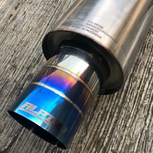 Knalpot Mobil Model Alpino F-03 Baby Burntip